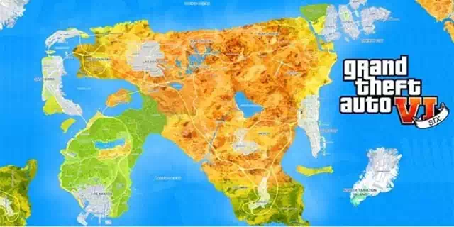 Conceptual Graphic Of Gta 6 Map